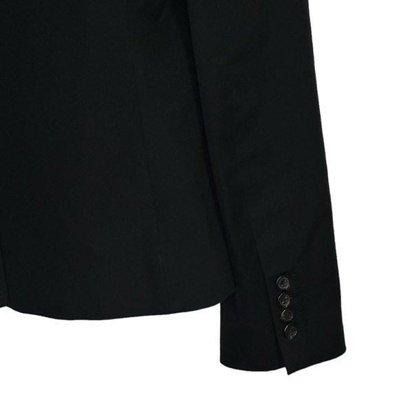 J Crew Black All Season Cotton Bi-Stretch  One Button Closure Blazer Jacket - Picture 7 of 13